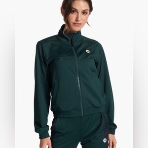 Vuori Jacket Grass Green Courtside Track Full Zip Jacket Women’s Small